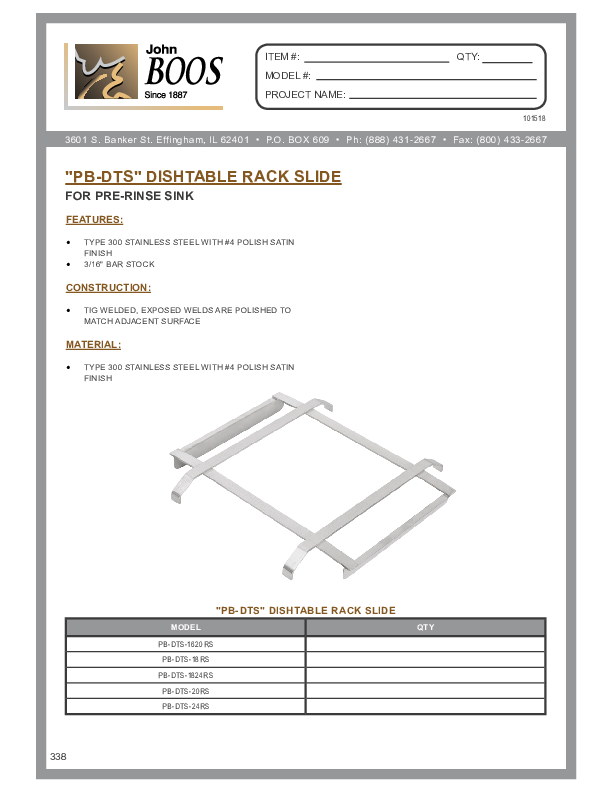 Cutsheet