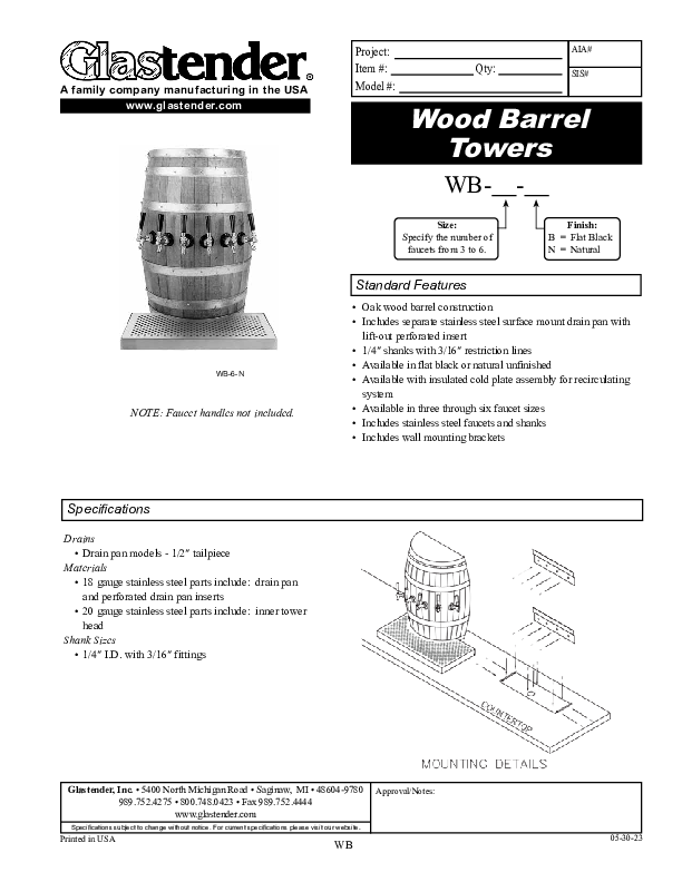 Cutsheet