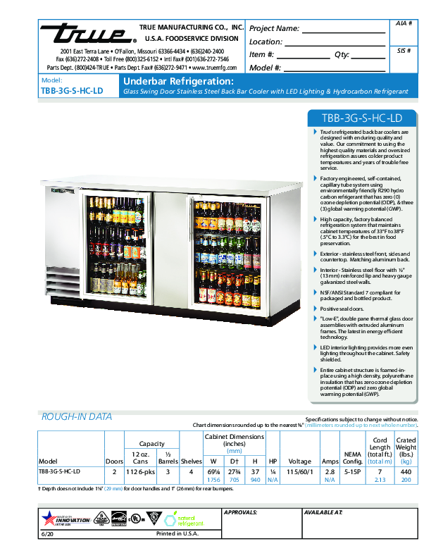 Cutsheet