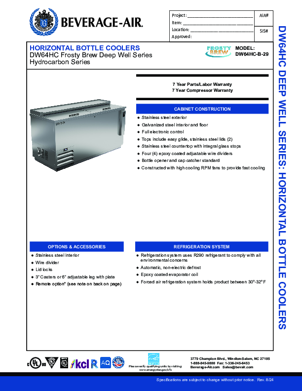 Cutsheet