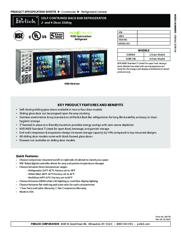 Cutsheet