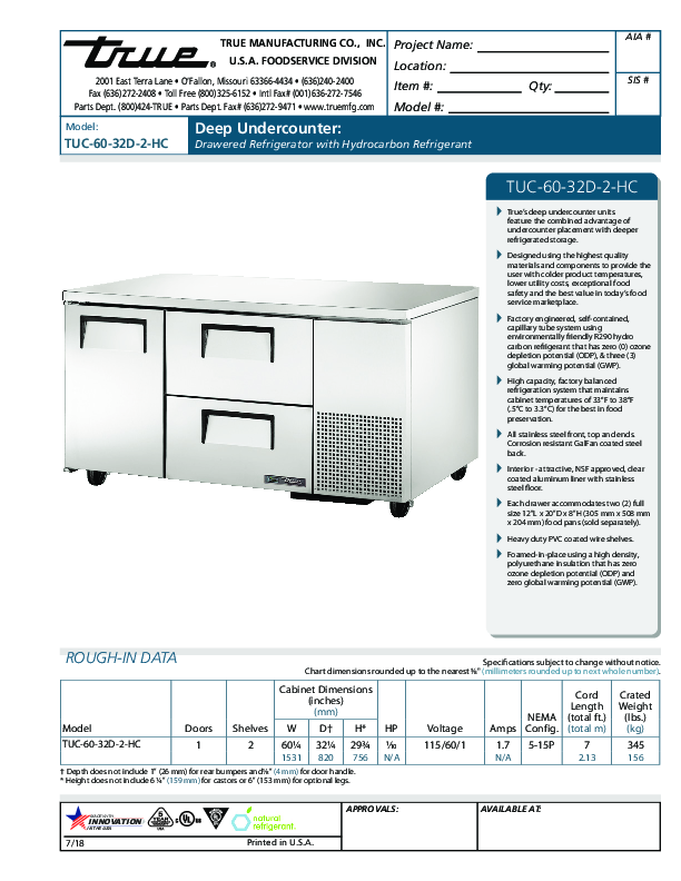 Cutsheet