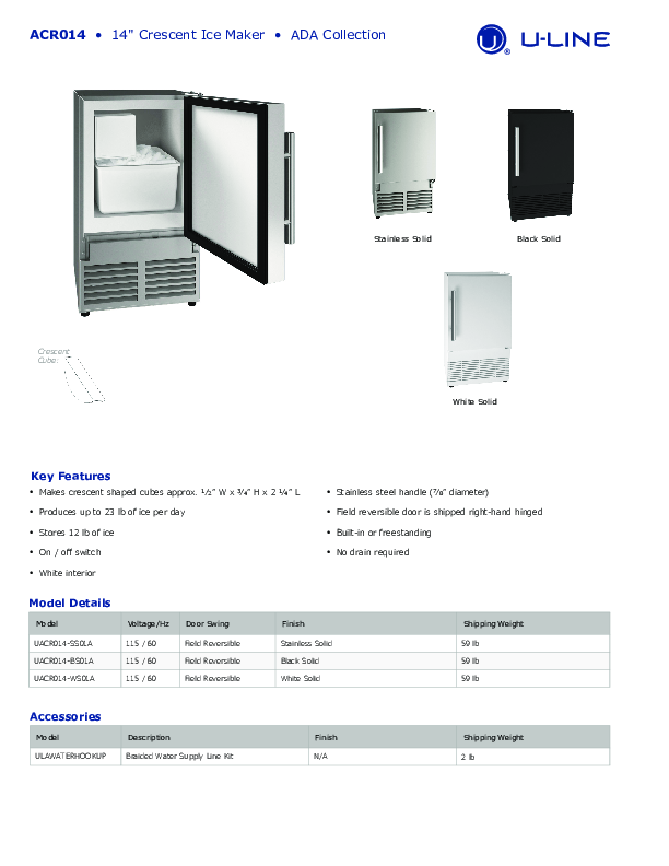 Cutsheet