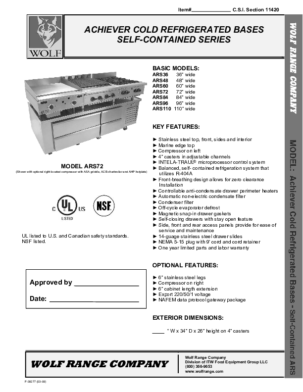 Cutsheet