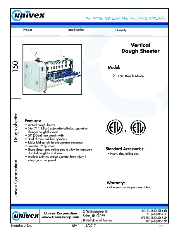 Cutsheet