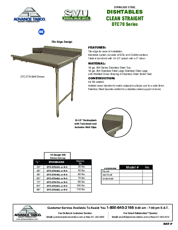 Cutsheet