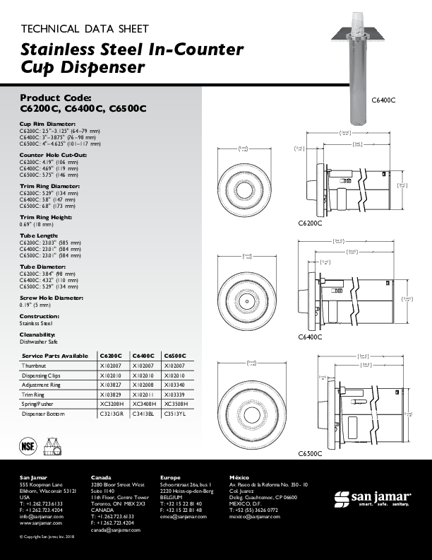 Cutsheet