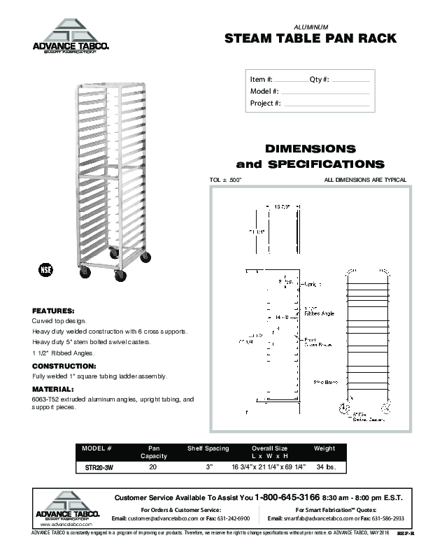 Cutsheet