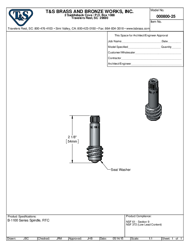 Cutsheet