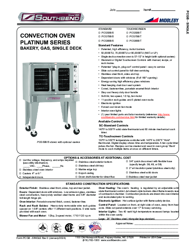 Cutsheet