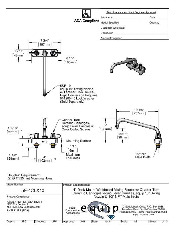 Cutsheet