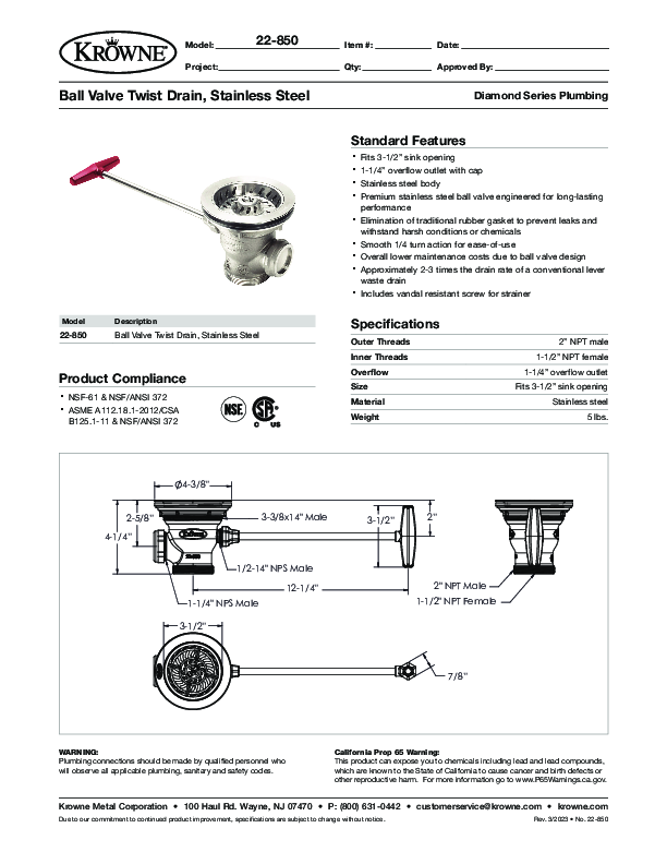 Cutsheet