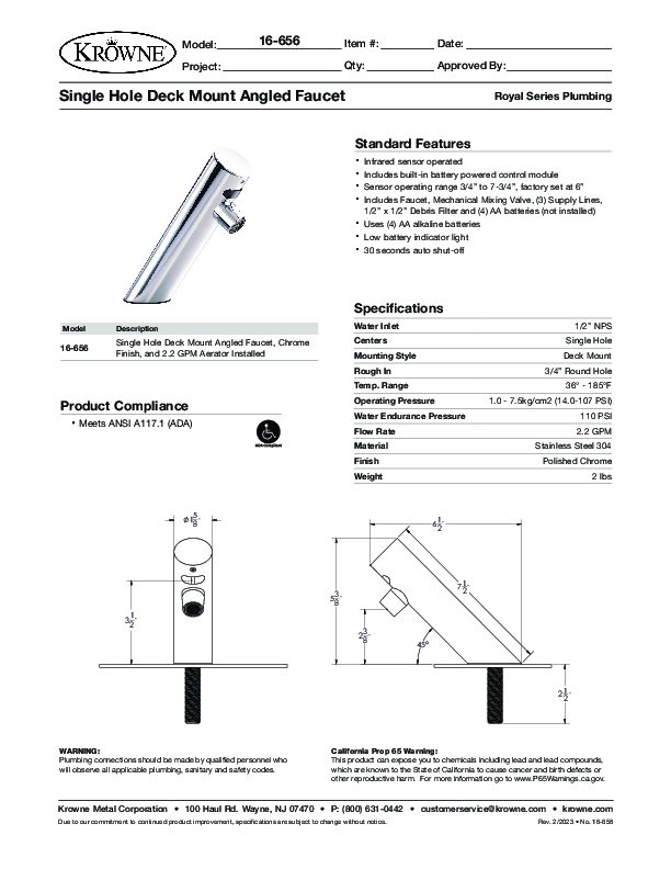 Cutsheet