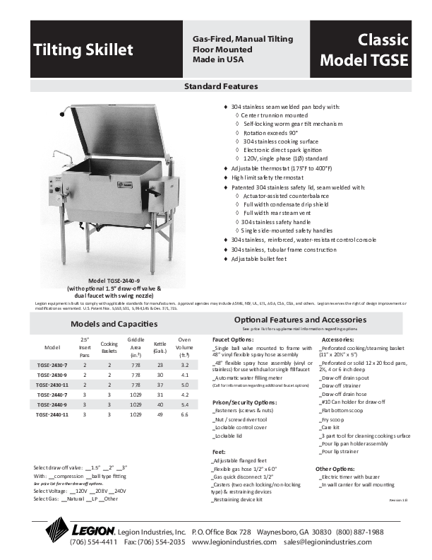 Cutsheet