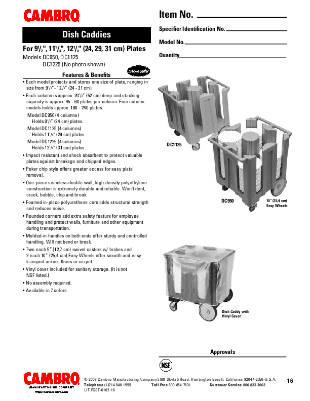 Cutsheet