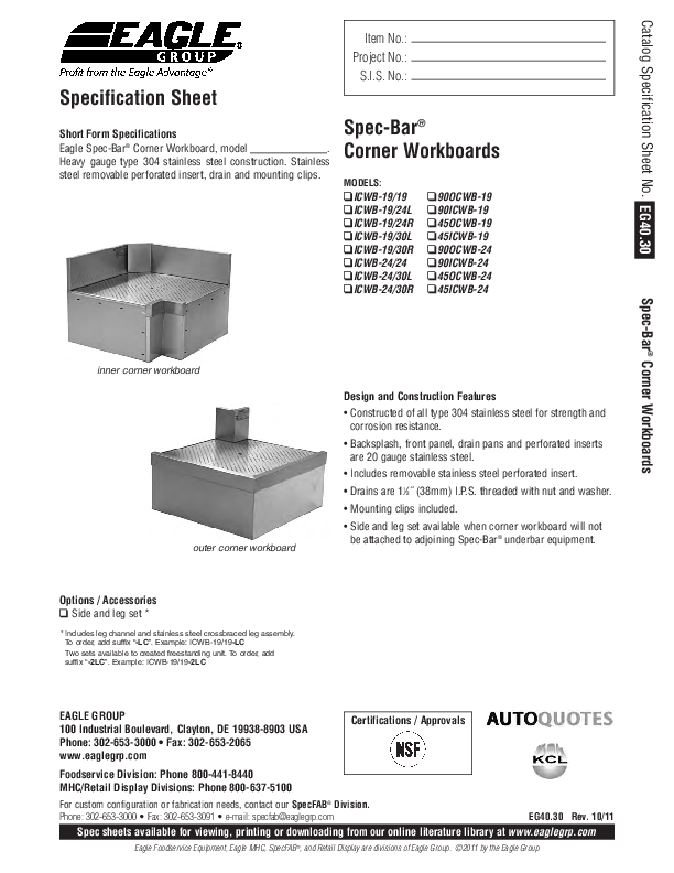 Cutsheet