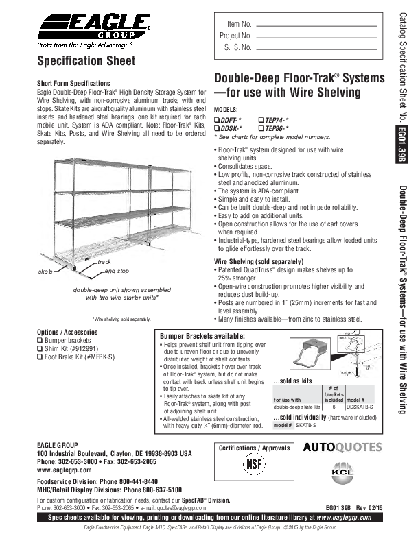 Cutsheet