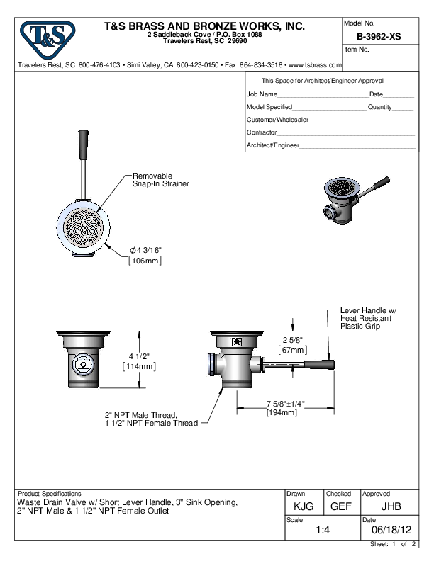 Cutsheet