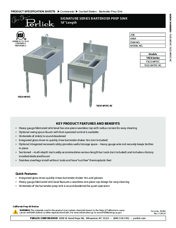 Cutsheet