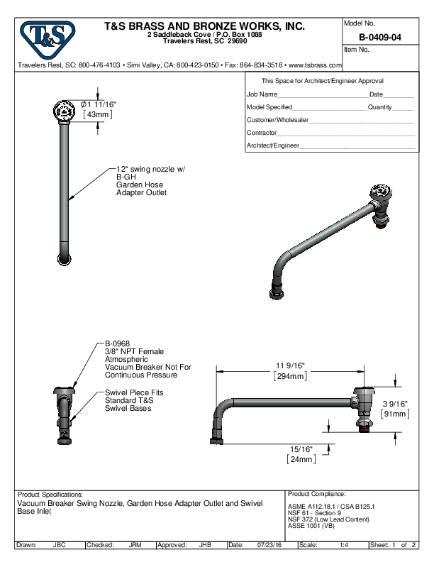 Cutsheet