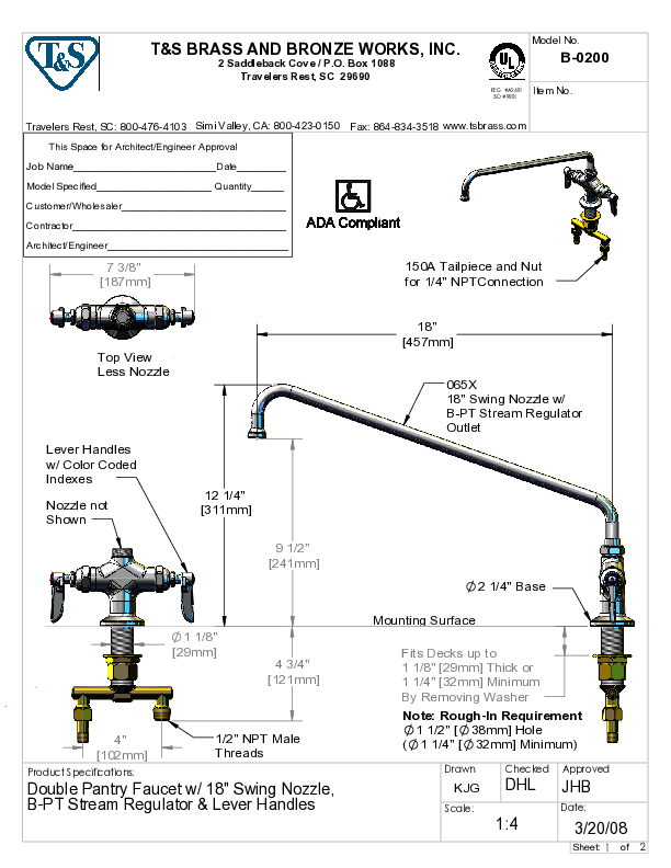 Cutsheet