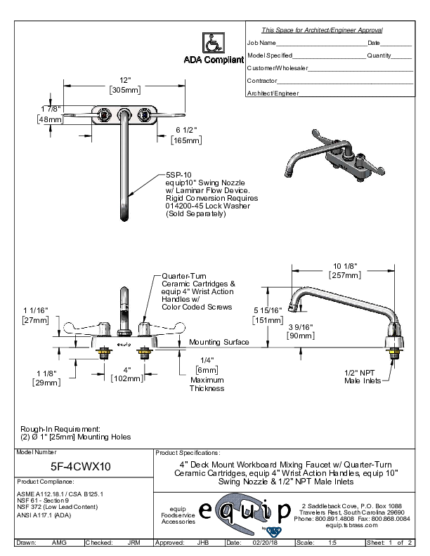 Cutsheet