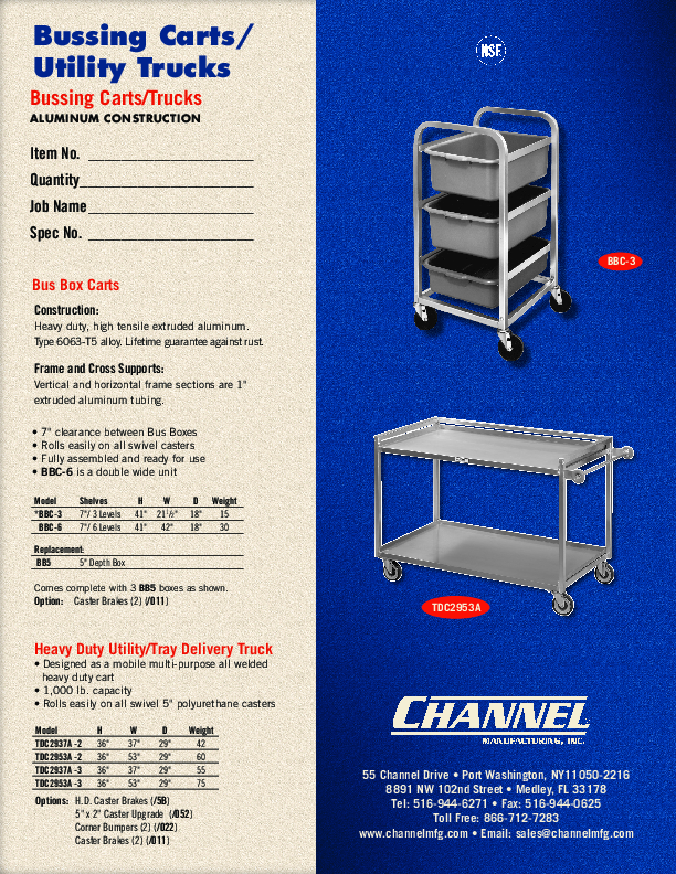 Cutsheet