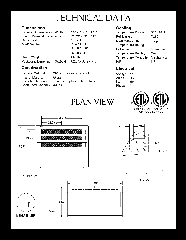 Cutsheet