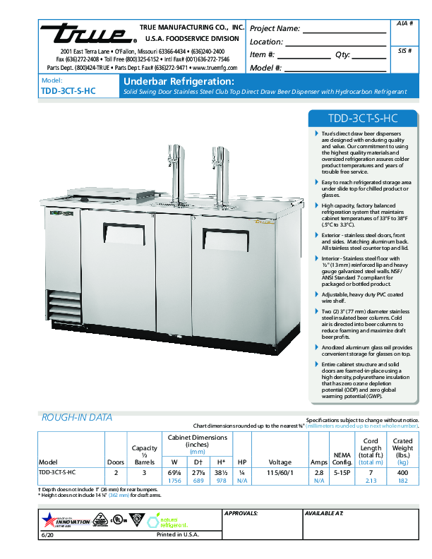 Cutsheet