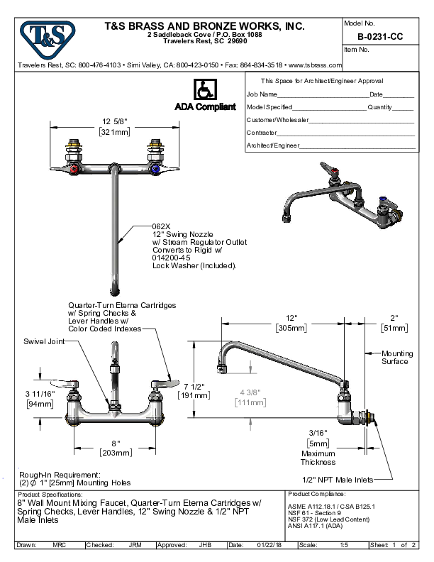 Cutsheet