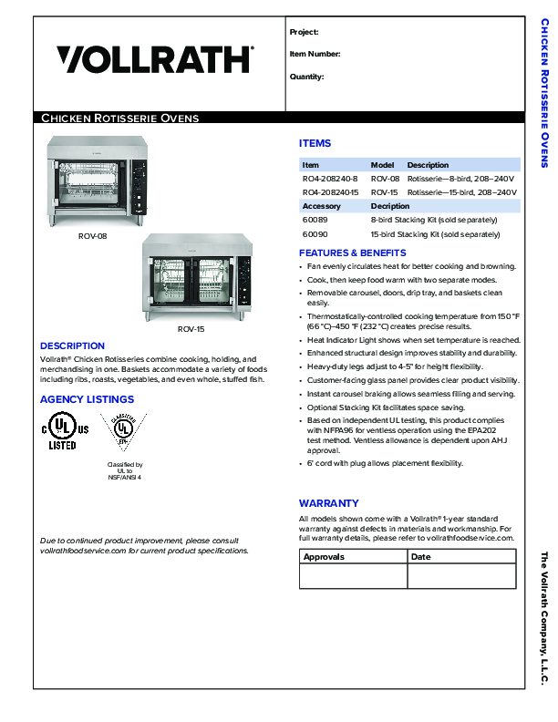 Cutsheet