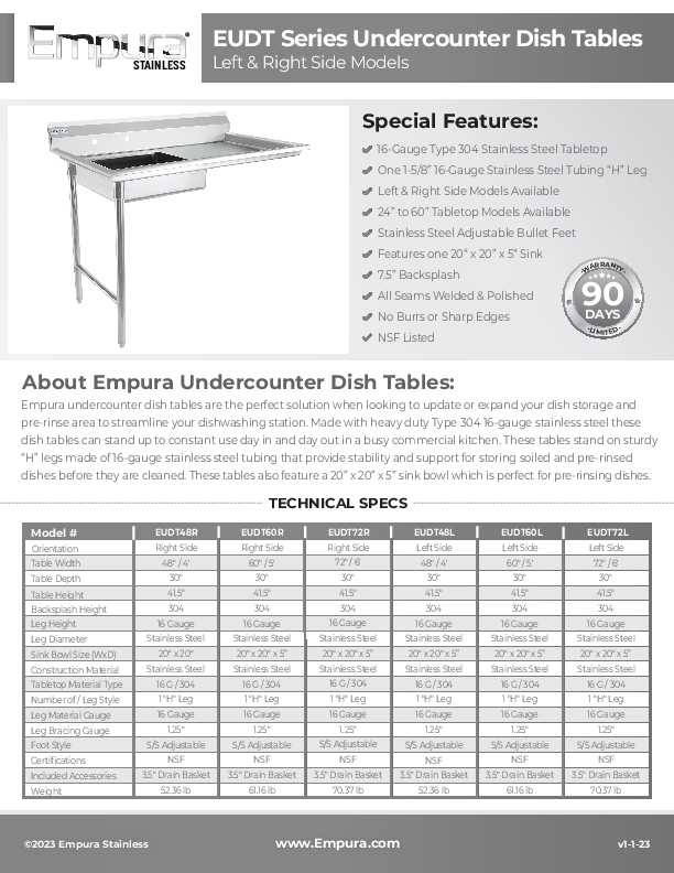 Cutsheet