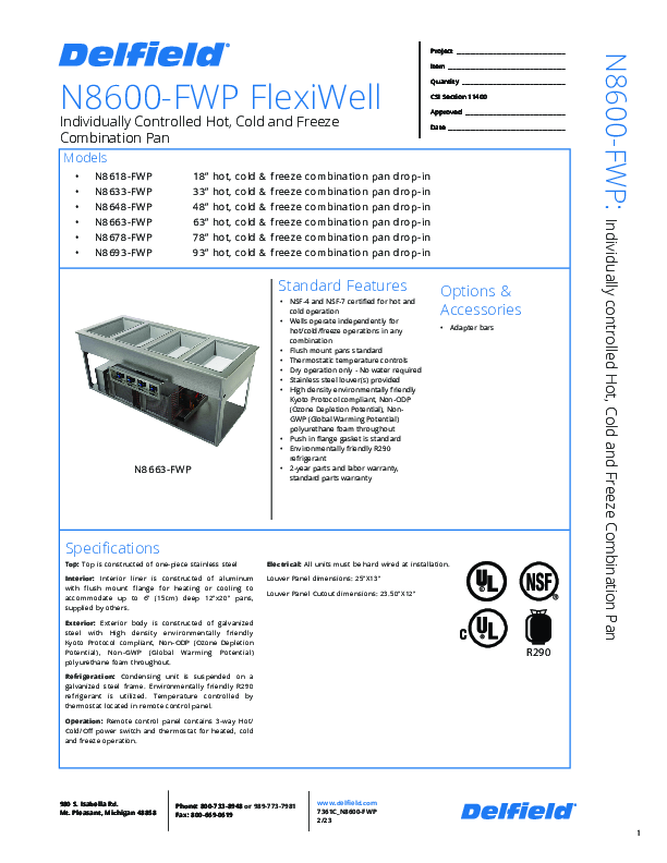 Cutsheet