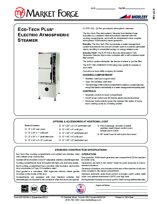 Cutsheet