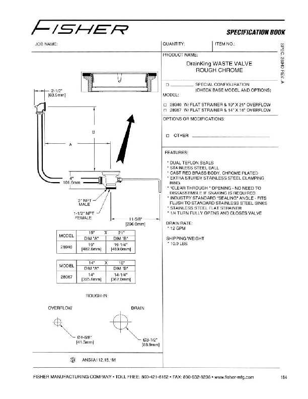 Cutsheet