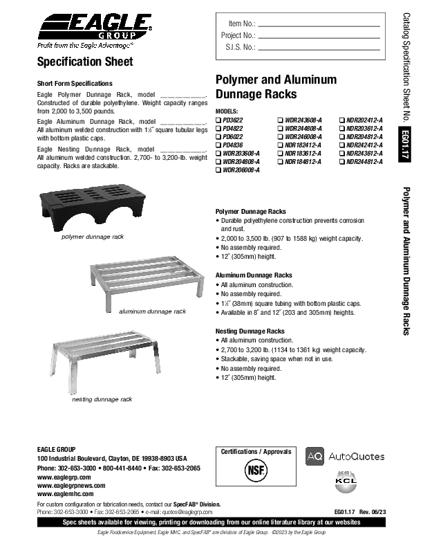 Cutsheet