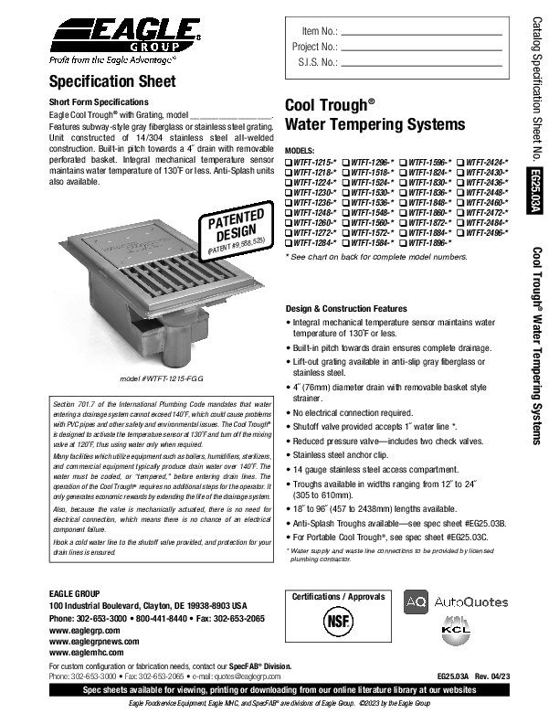 Cutsheet