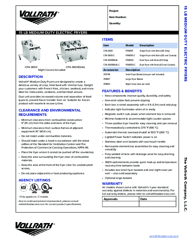 Cutsheet