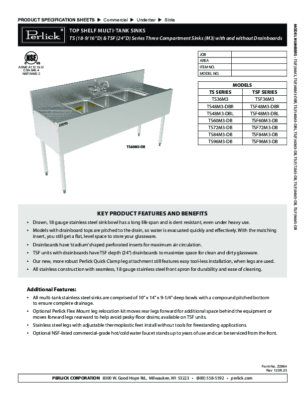 Cutsheet