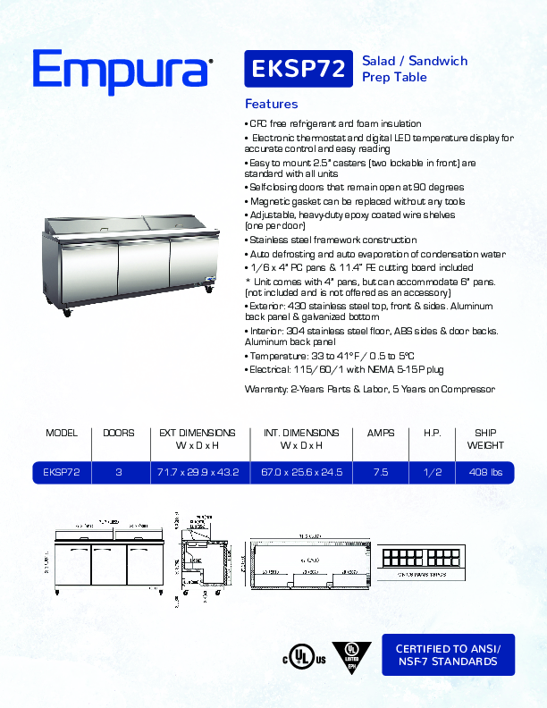 Cutsheet