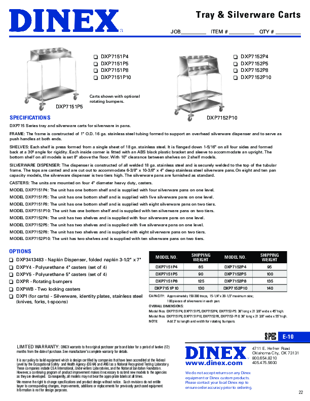 Cutsheet