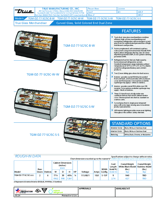 Cutsheet