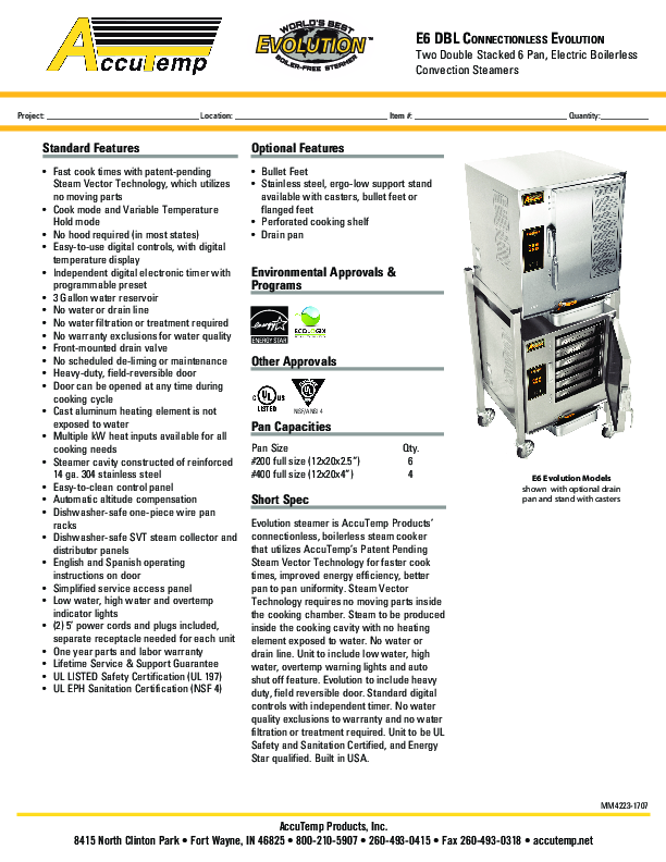 Cutsheet