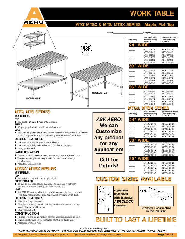 Cutsheet