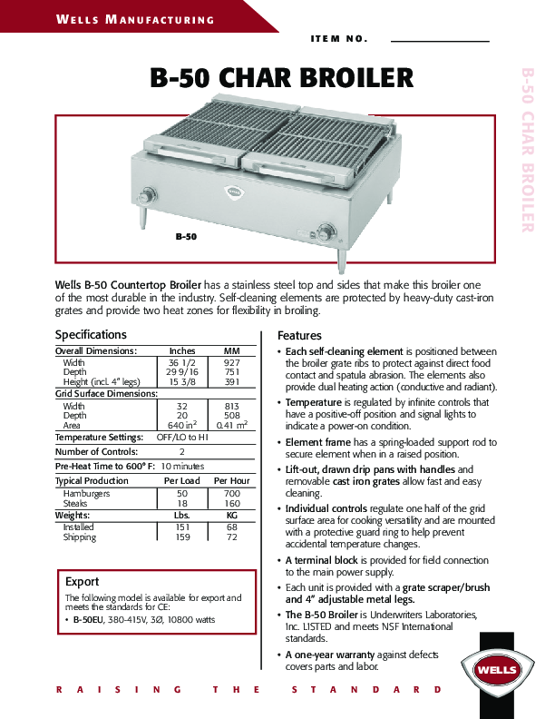 Cutsheet