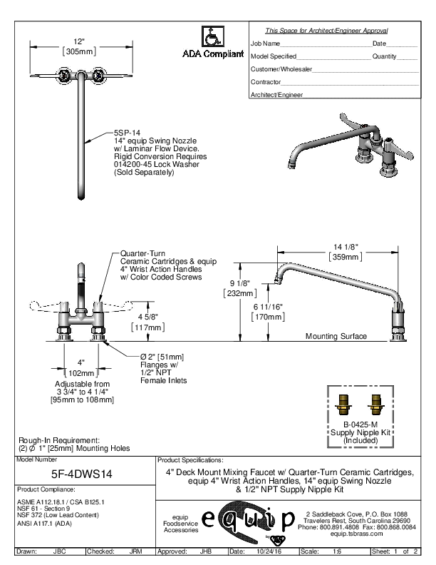 Cutsheet