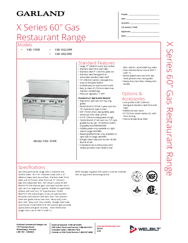 Cutsheet