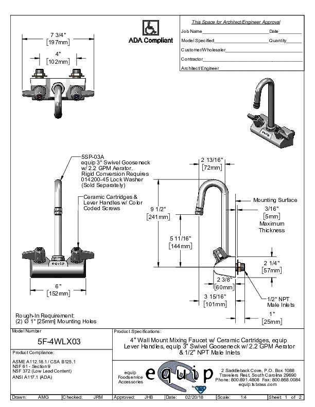 Cutsheet