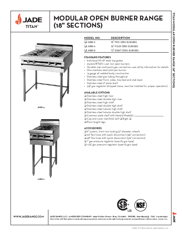 Cutsheet