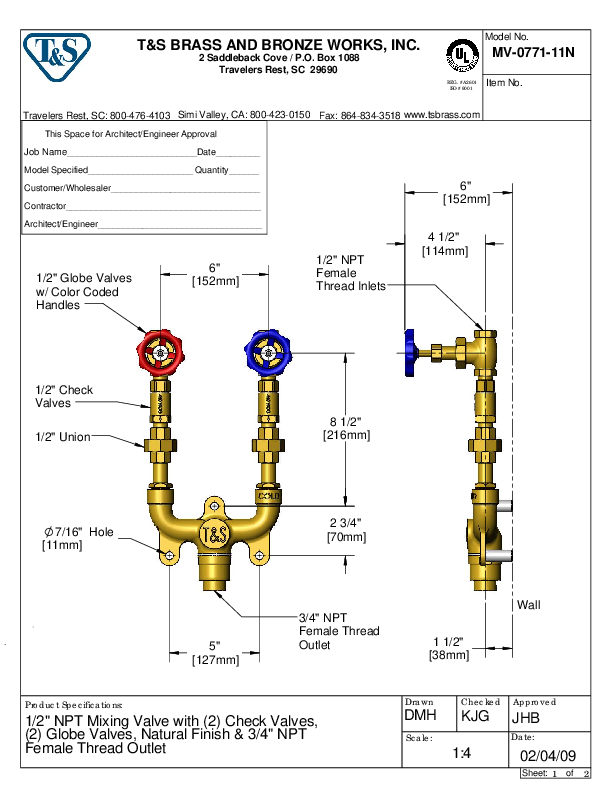 Cutsheet